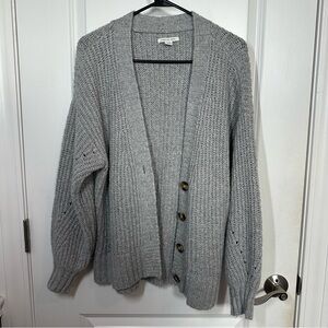 American Eagle Medium Gray Cardigan